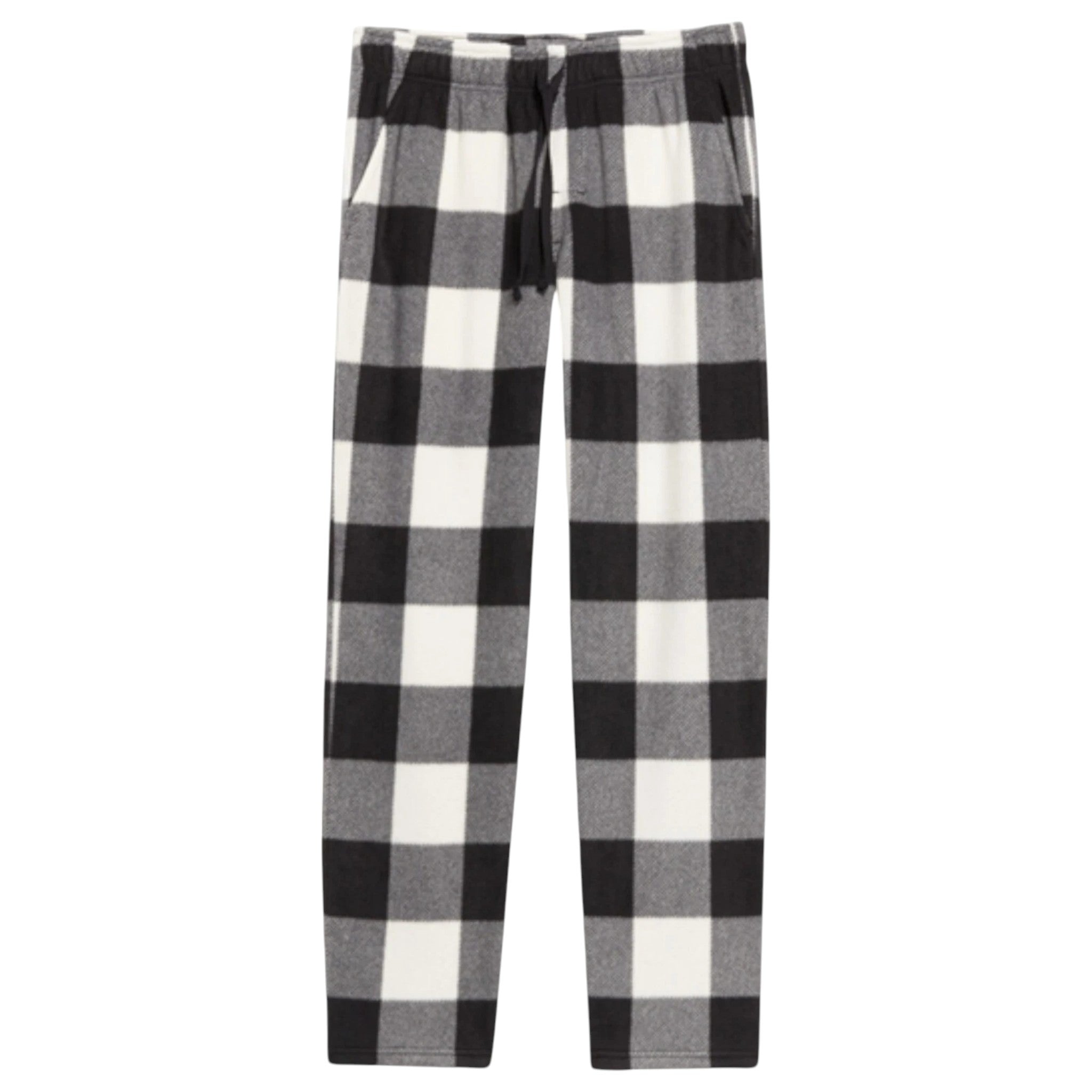 Men's grey and black check lounge pants trousers – soft pajama bottoms with relaxed fit